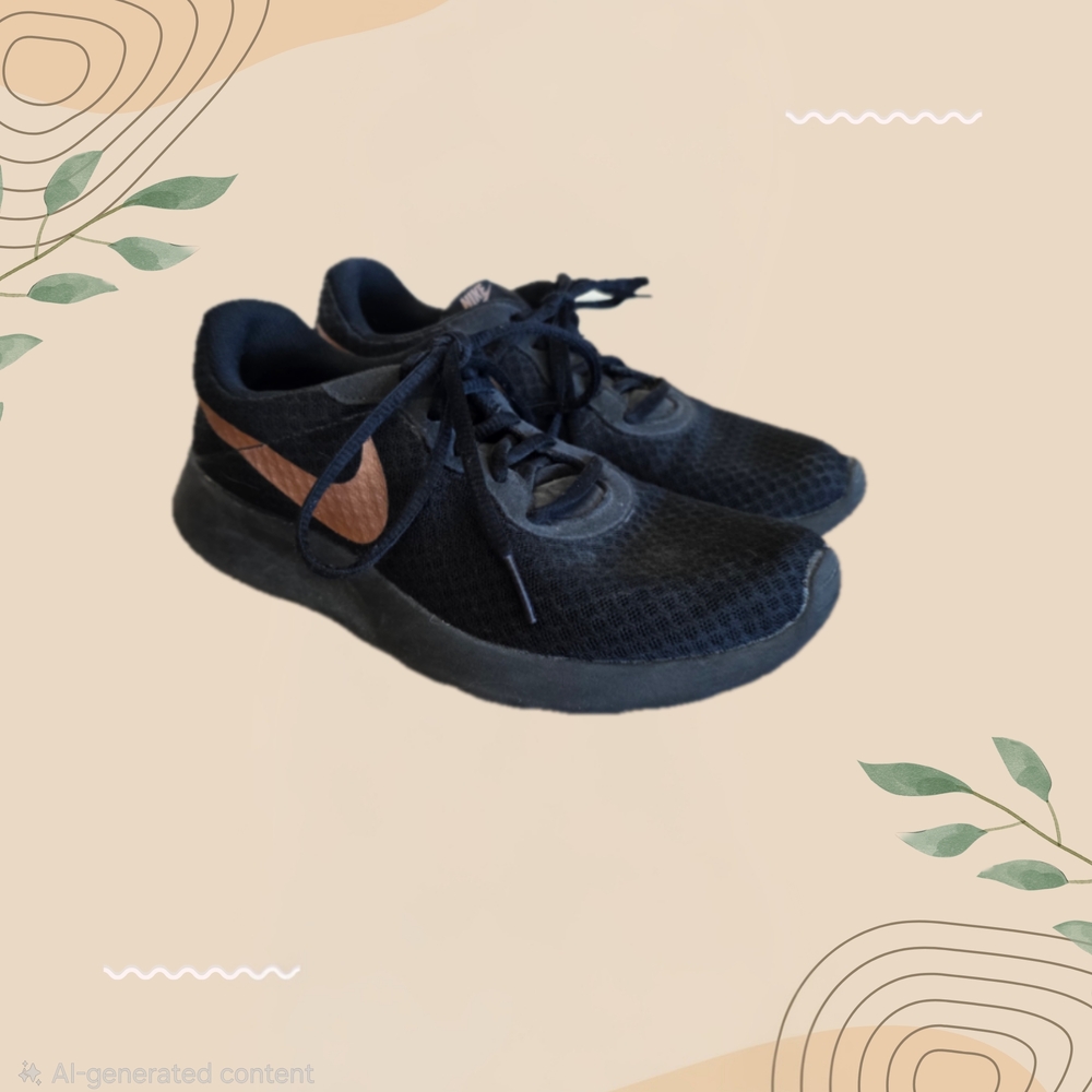 Nike Black and Rose Gold Sneakers